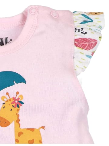 Nini Shirt Kurzarm Giraffe in bunt