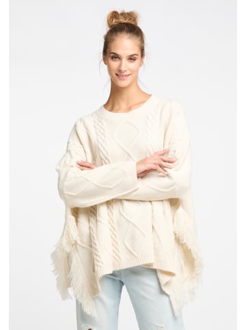IZIA Damen Strickpullover in Wollweiss