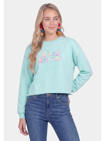 IZIA Women Sweatshirt in Aqua