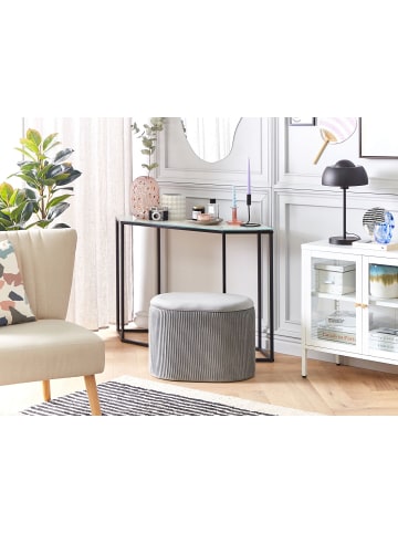 Beliani Pouf RICHLAND in Grau - (W) 55 x (H) 41 x (L) 35 cm
