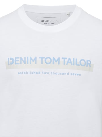 TOM TAILOR Denim T-Shirt in weiß
