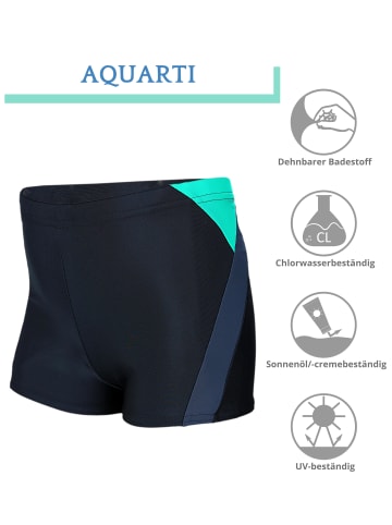 Aquarti Badehose in grün/grau