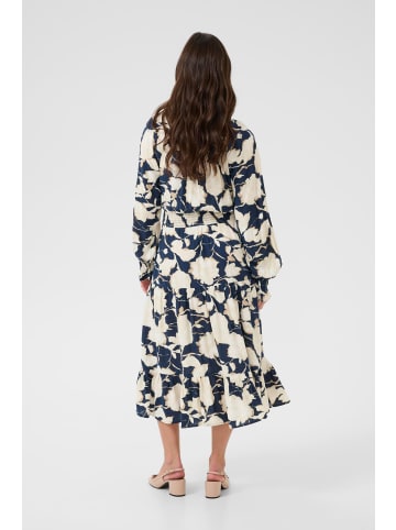 Cream Kleid CRLucca Feminine in Navy Flower Print