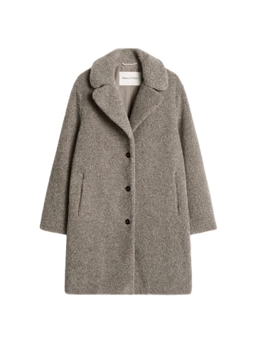 Marc O'Polo Teddyjacke regular in Stone Taupe Melange