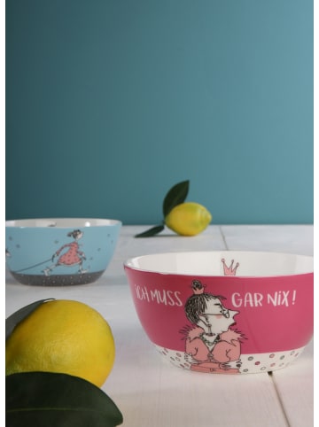 Goebel Schale " Die sind doch alle verrückt " in Blau