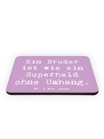 Mr. & Mrs. Panda Magnet Spruch Bruder Superheld mit Spruch in Lavendeltraum