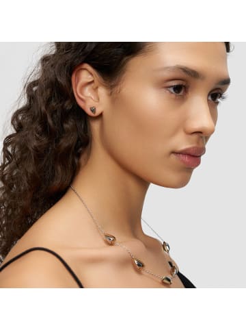 LIEBESKIND BERLIN Ohrring Metal Heart in bicolor silber/gold