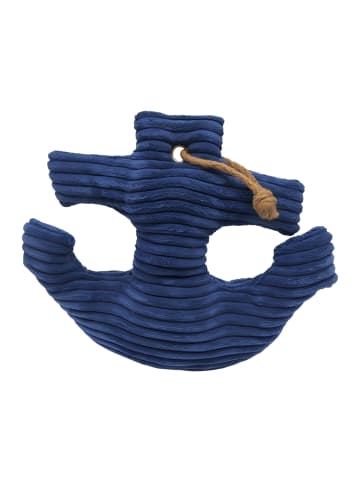 relaxdays Türstopper "Anker" in Dunkelblau - (B)42 x (H)38 x (T)28 cm