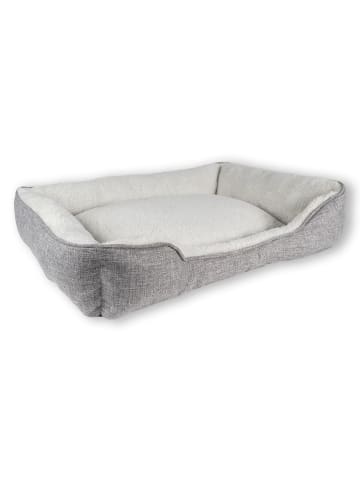 Intirilife Hundebett Katzenbett 50 x 40 x 13 cm in Grau