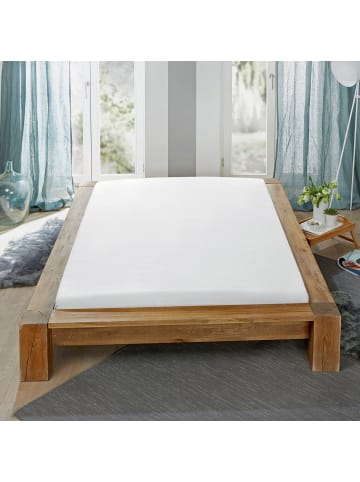 Erwin Müller Halbleinen, Leinen / Halbleinen Spannbettlaken Deggendorf in weiß