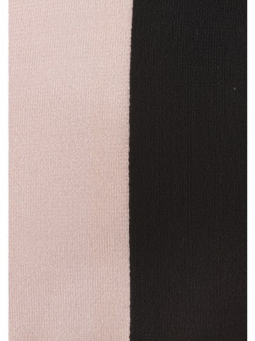 Vivance Kurzarmshirt in mauve-schwarz
