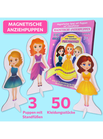 MAGNIKON Magnetische Anziehpuppen Freundinnen 50 Magnete - ab 3 Jahren