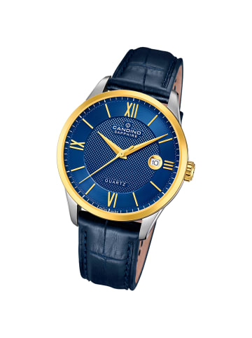 Candino Analog-Armbanduhr Candino Classic blau groß (ca. 41mm)