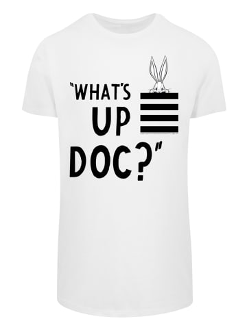 F4NT4STIC T-Shirt Looney Tunes Bugs Bunny What's Up Doc Stripes in weiß