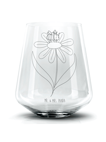 Mr. & Mrs. Panda Blümchentail Glas Hummel Blume ohne Spruch in Transparent
