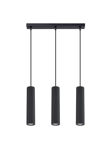 Nice Lamps Pendelleuchte GLEAM 3L schwarz H 98 cm