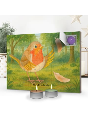 Mr. & Mrs. Panda Adventskalender Rotkehlchen Federn Design ohne ... in Weiß