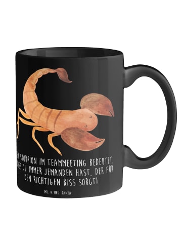 Mr. & Mrs. Panda Tasse Skorpion Biss mit Spruch in Schwarz