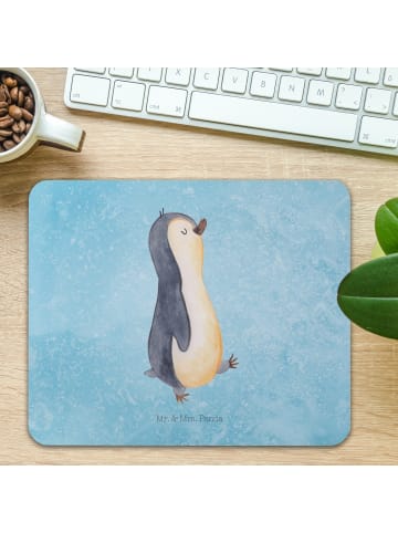Mr. & Mrs. Panda Mouse Pad Pinguin mHerzieren ohne Spruch in Eisblau