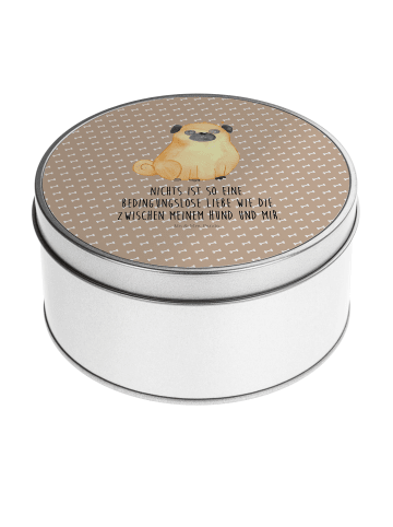 Mr. & Mrs. Panda Blechdose Mops mit Spruch in Hundeglück