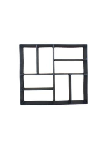 relaxdays 2 x Pflasterform 8 Kammern in Schwarz - (B)40 x (T)40 cm