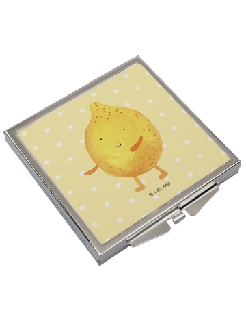 Mr. & Mrs. Panda Handspiegel Beste Freunde Zitrone ohne Spruch in Gelb Pastell