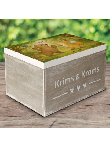 Mr. & Mrs. Panda Geschenkbox Hase Tanzen Design ohne Spruch in Weiß