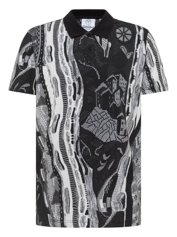 Carlo Colucci Poloshirt Eisath in Schwarz