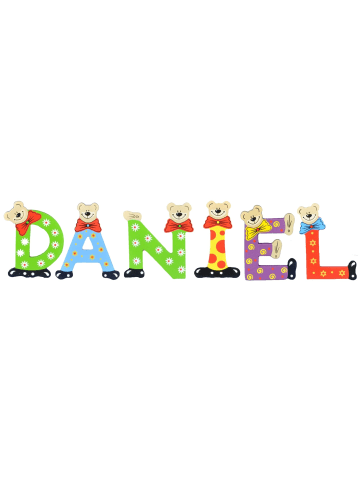 Playshoes Deko-Buchstaben "DANIEL" in bunt