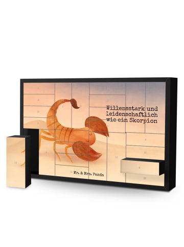 Mr. & Mrs. Panda Adventskalender Sternzeichen Skorpion Design mi... in Weiß