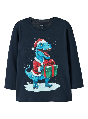 name it Langarmshirt NMMVOSMAS LS NREG TOP in navy blazer