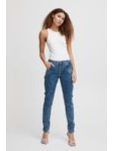 Pulz Jeans PZMELINA loose fit in Medium Blue Denim