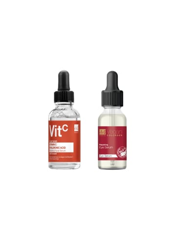 Dr Botanicals Vitamin C & Hyaluronsäure Gesichtsserum 30ml + Kollagen Augenserum