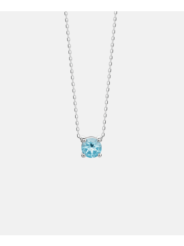 Diamant L'éternel Halskette aus 585 Weißgold mit Topas