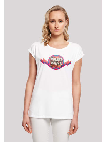 F4NT4STIC T-Shirt DC Comics Wonder Woman Rainbow Logo in weiß