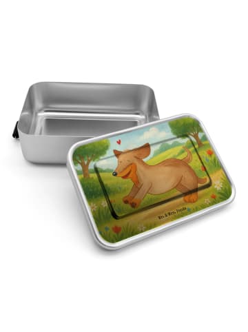 Mr. & Mrs. Panda Bento Box Hund Dackel Design ohne Spruch in Weiß