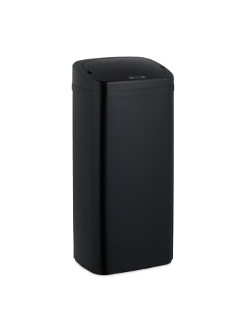 relaxdays Mülleimer mit Sensor in Schwarz - 40 Liter