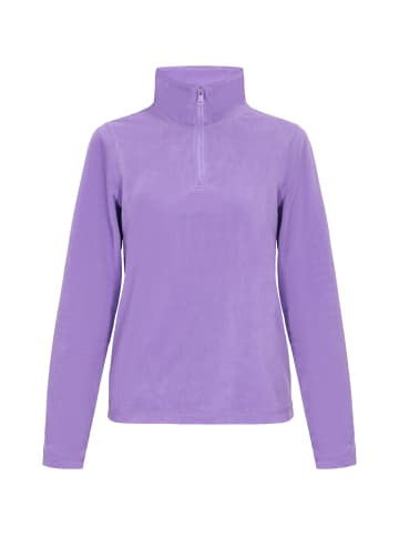 myMo Damen Fleecepullover in Violett
