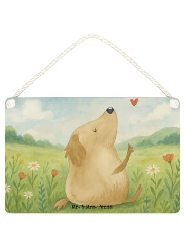 Mr. & Mrs. Panda Deko Wandbild Hund Liebe Design ohne Spruch in Weiß