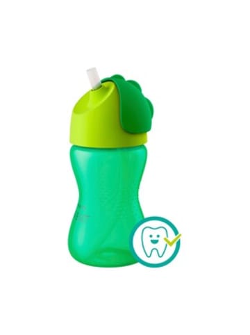 Philips Avent Trinklernbecher mit Strohhalm, SCF798/01, 300ml, 12-18M in Grün