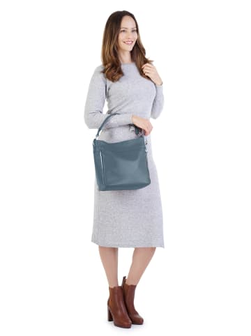 Cluty Handtasche echt Leder in hellblau