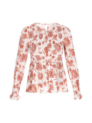 usha FESTIVAL Women Blouse in white orange