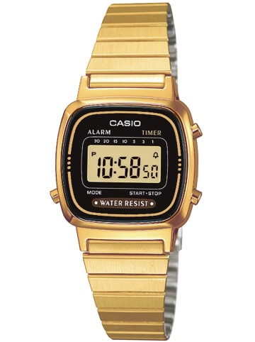 Casio Digital-Damenuhr Schwarz / Gold
