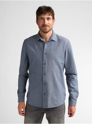 Petrol Industries Langarmhemd aus Twill ironstate in Blau