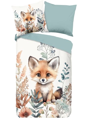 Good Morning Renforcé Kinder-Wendebettwäsche in bunt