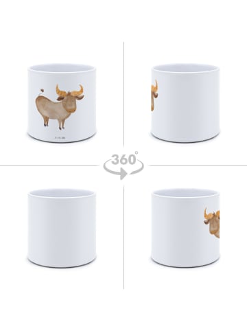 Mr. & Mrs. Panda Pflanzkübel Groß Sternzeichen Stier ohne Spruch in Weiß