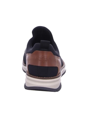 rieker Slipper in schwarz/schwarz/amaretto