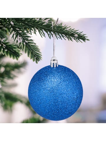 relaxdays 110-tlg. Weihnachtskugeln Set in Blau