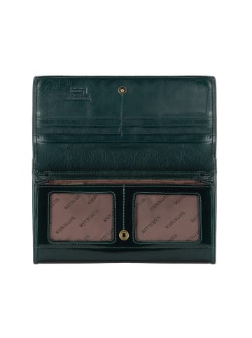 Wittchen Wallet Verona Collection (H) 10 x (B) 18,5 cm in Dark green