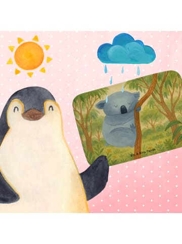 Mr. & Mrs. Panda Badematte Koalabär Design ohne Spruch in Weiß